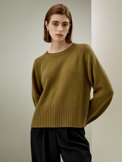 Entspannter Pullover aus Woll-Kaschmir-Mix