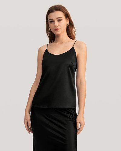 Minimalistisches Seiden-Camisole mit BH