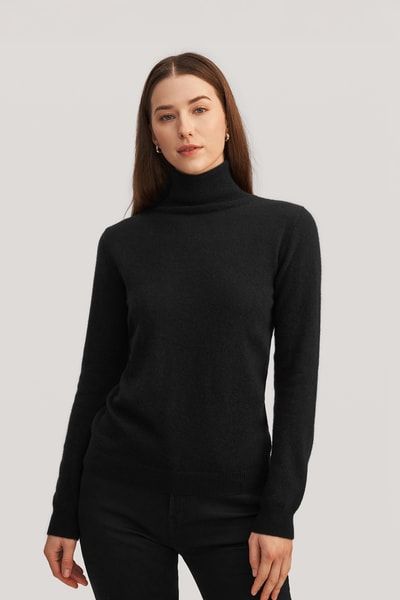Eleganter Kaschmir Rollkragenpullover