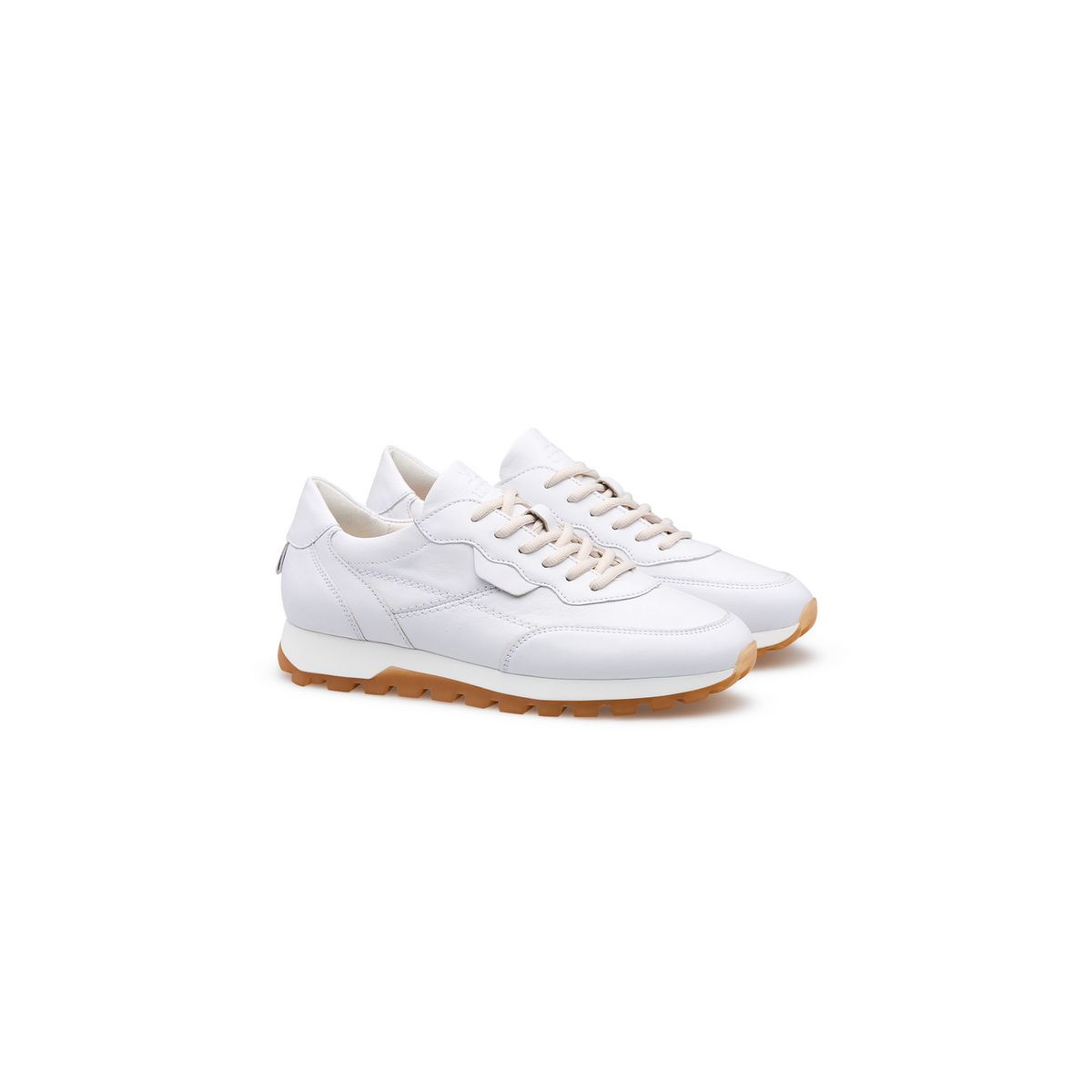 Minimalistische Glattleder Low-Top Sneaker