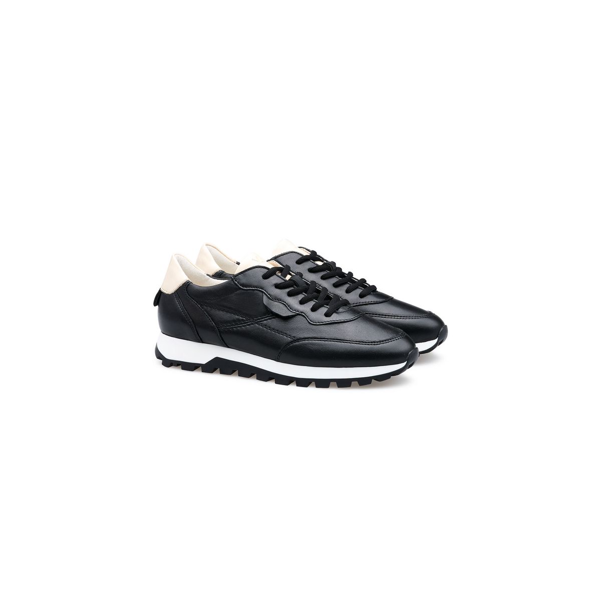 Eleganter Low-Top Leder-Sneaker