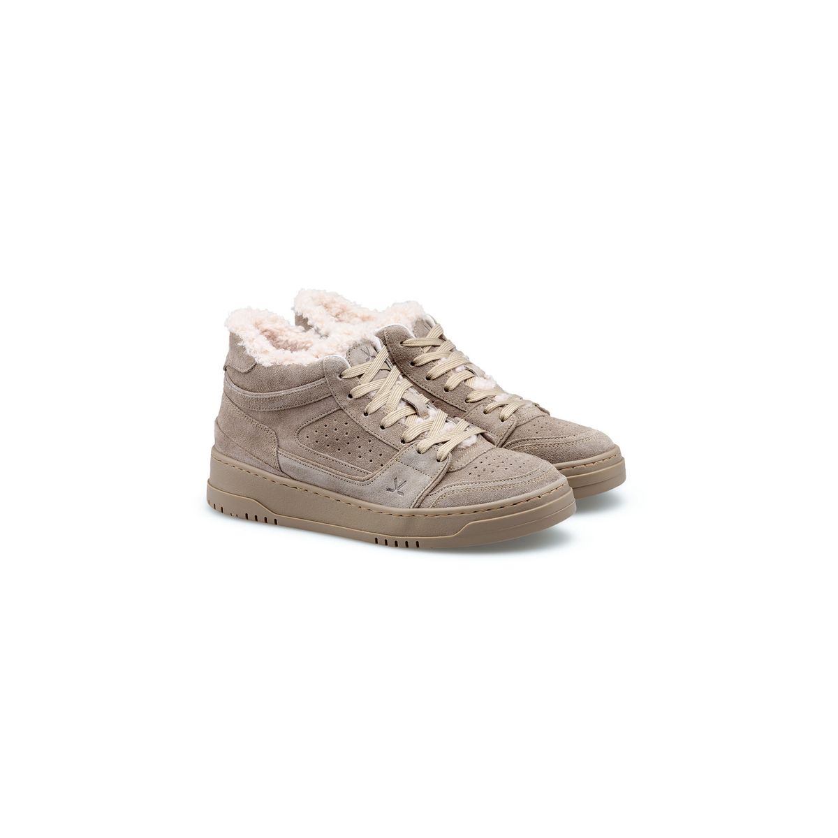 Gemütliche gefütterte Wildleder High-Tops
