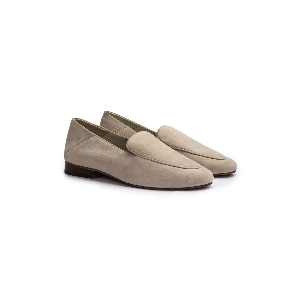 Minimalistische Slip-On Loafer aus Rauleder