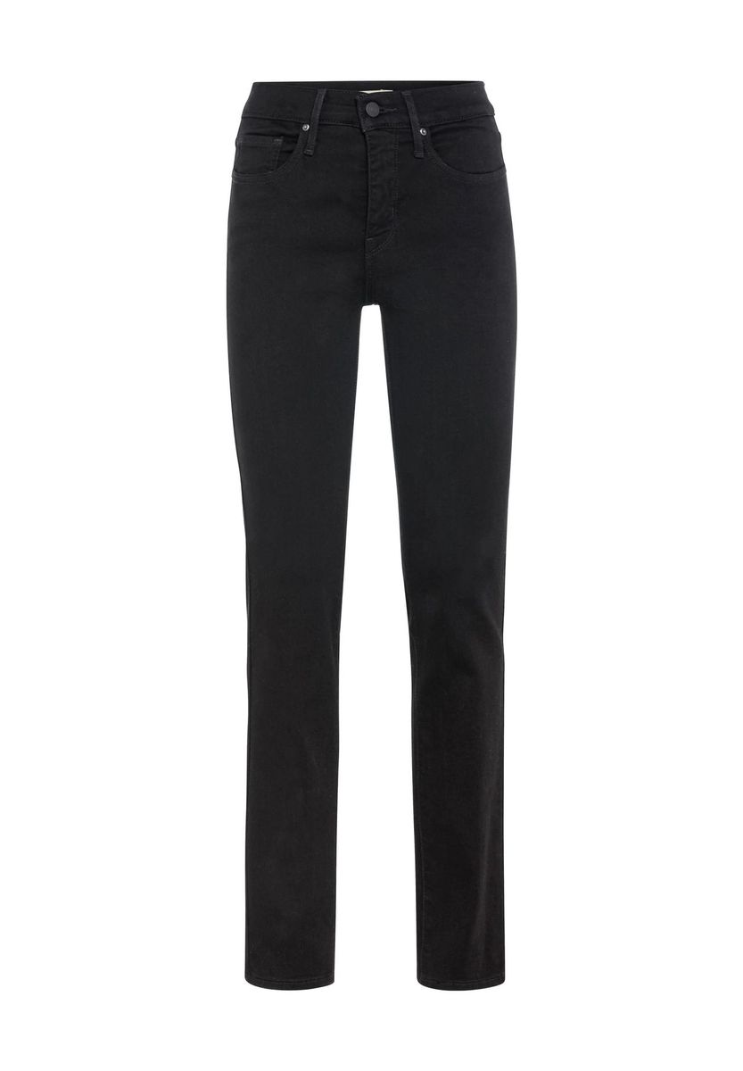 Klassische Straight-Leg-Jeans mit Mittelhohem Bund