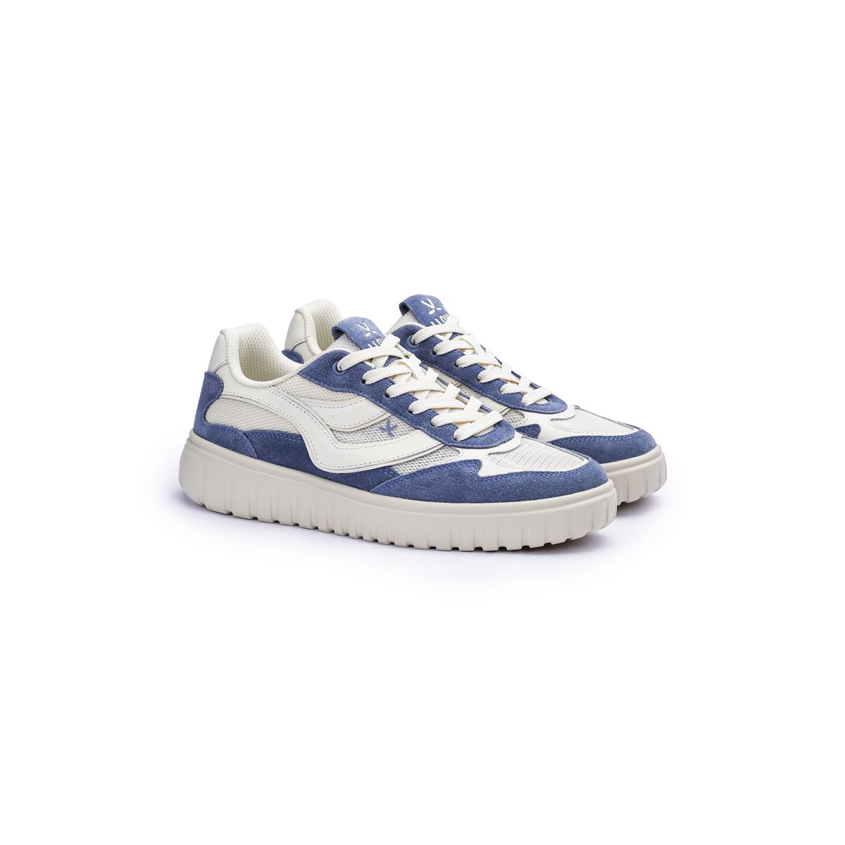 Chunky Mesh- und Wildleder-Sneaker