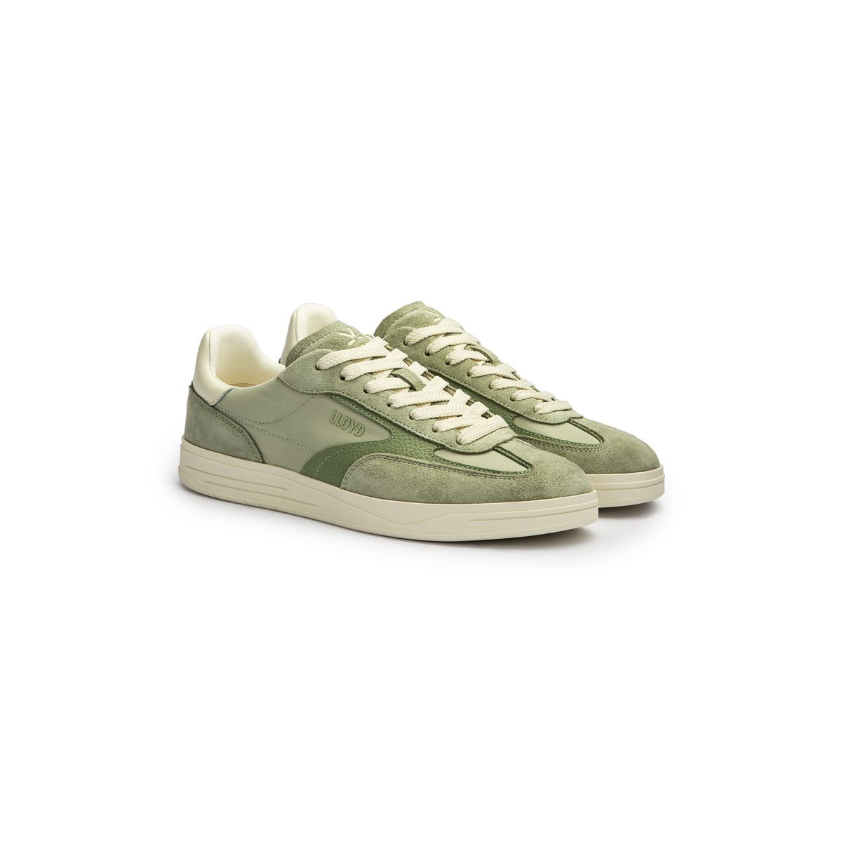 Low-Top-Sneaker im Materialmix