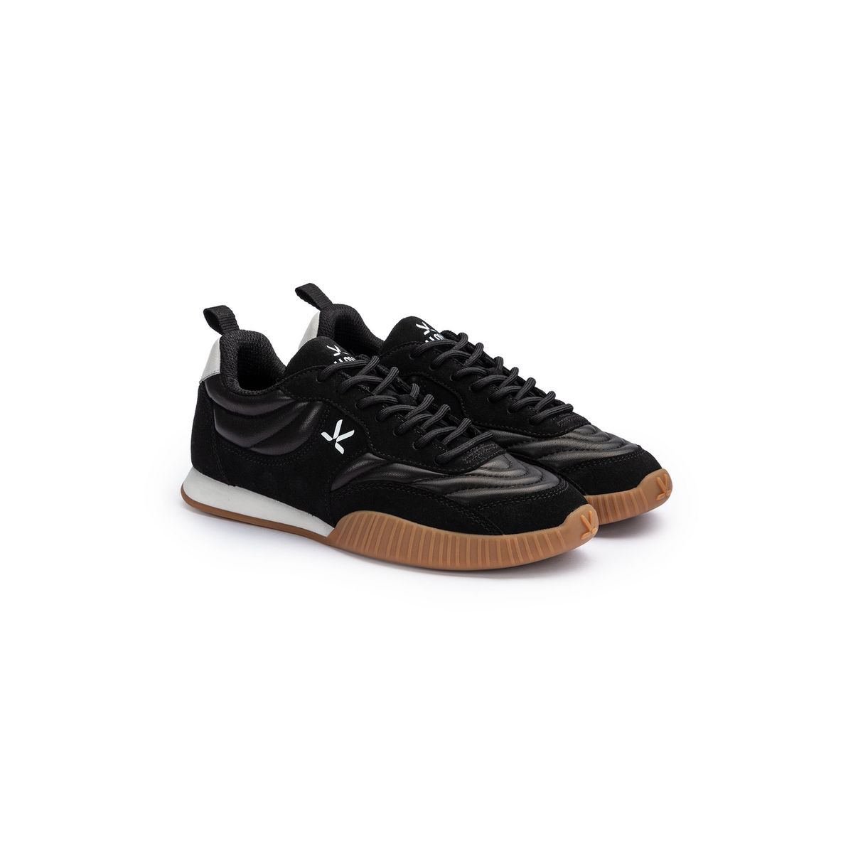 Low-Top Rauleder Sneaker mit Gummisohle
