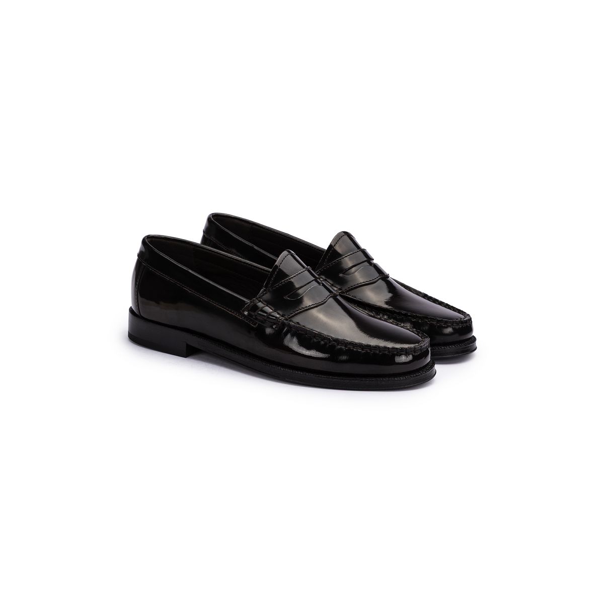 Klassische Penny-Loafer aus Glanzleder