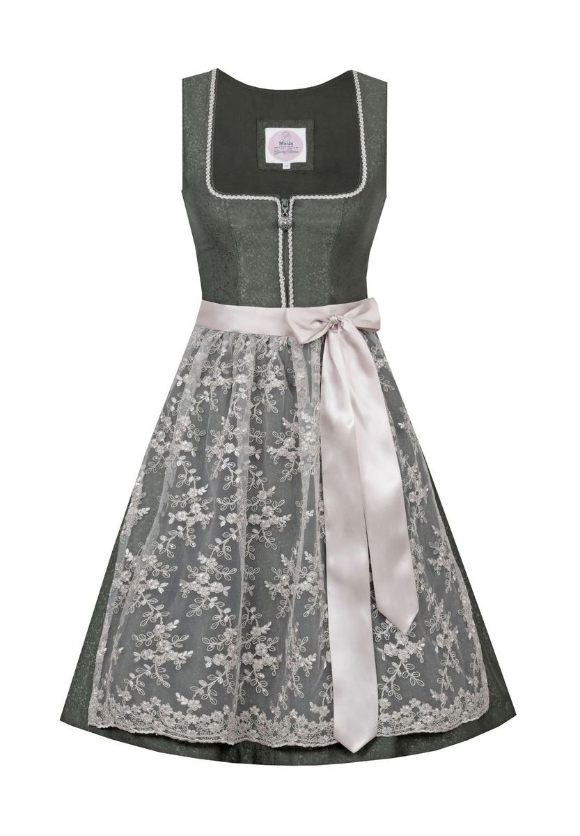 Elegantes Dirndl mit Spitzen-Schürze