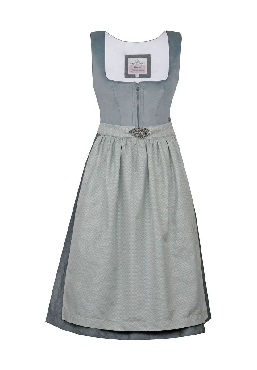 Traditionelles Midi-Dirndl mit Schürze