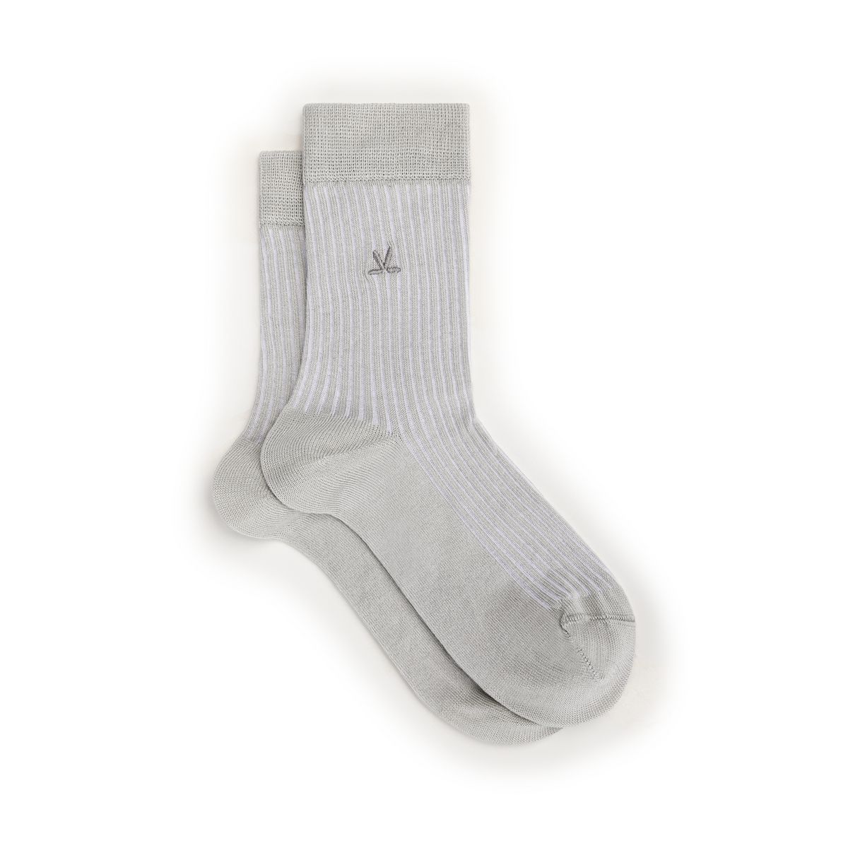 Merzerisierte gerippte Baumwollsocken