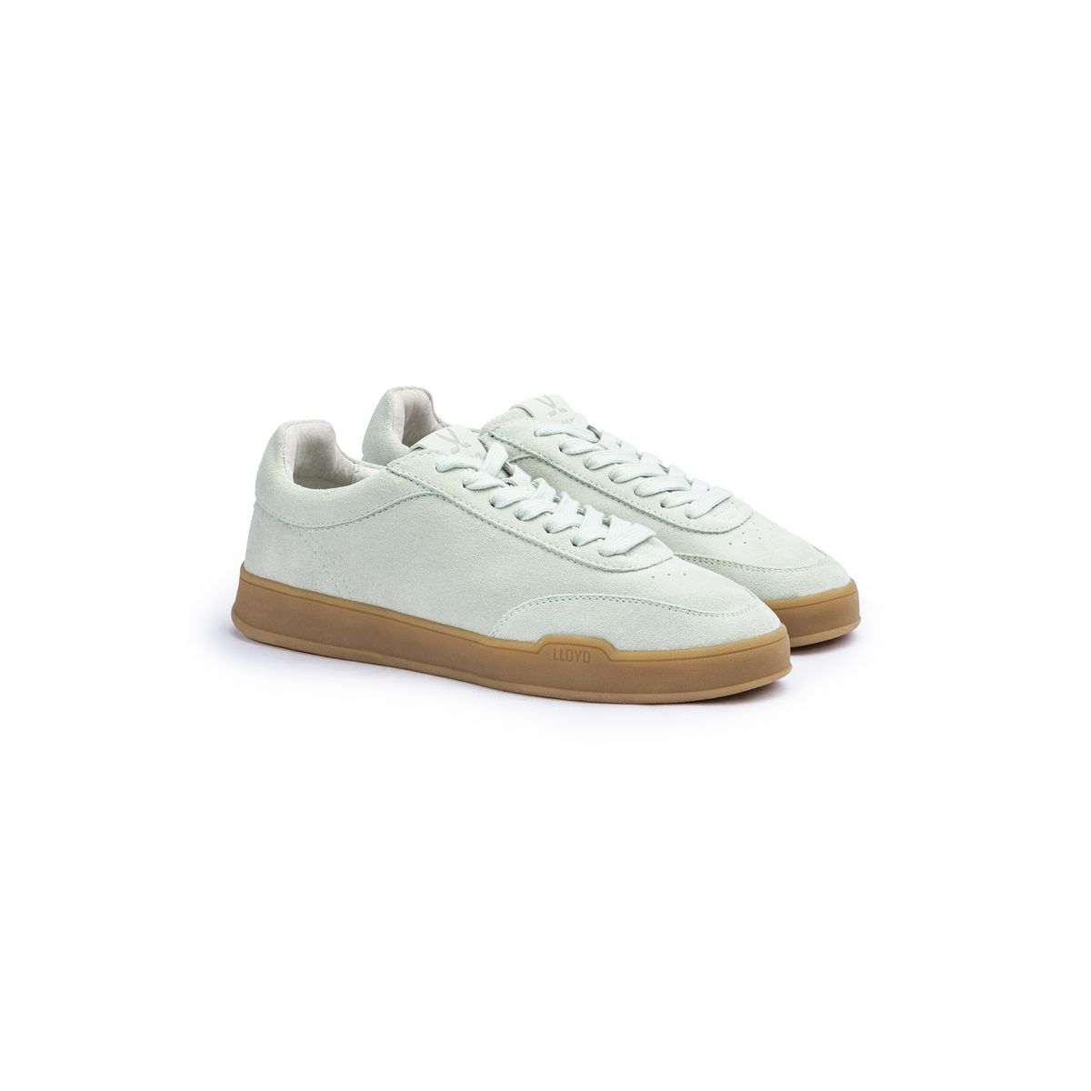 Low-Top Rauleder-Sneaker mit Gummisohle