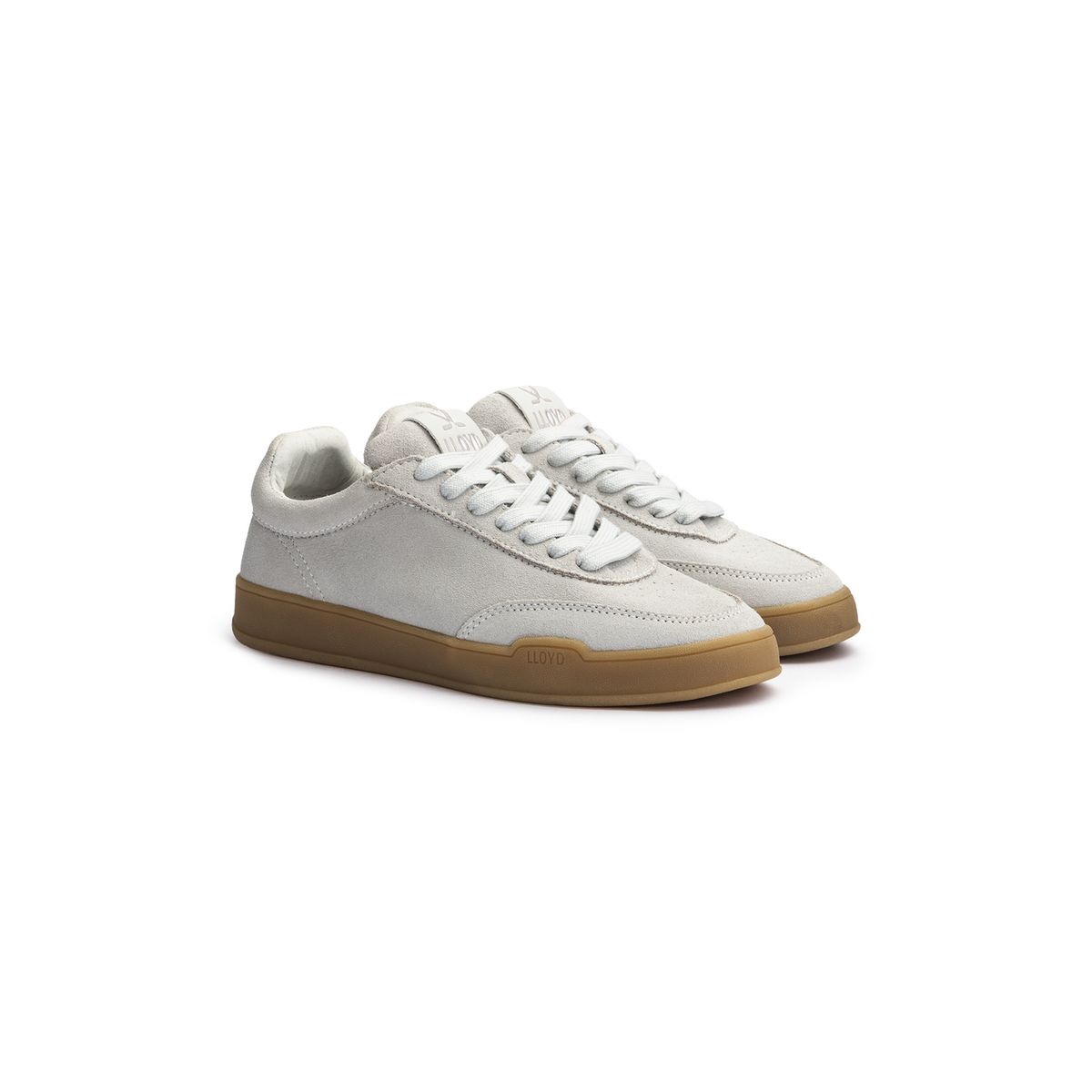 Minimalistische Rauleder-Sneaker mit Gummisohle