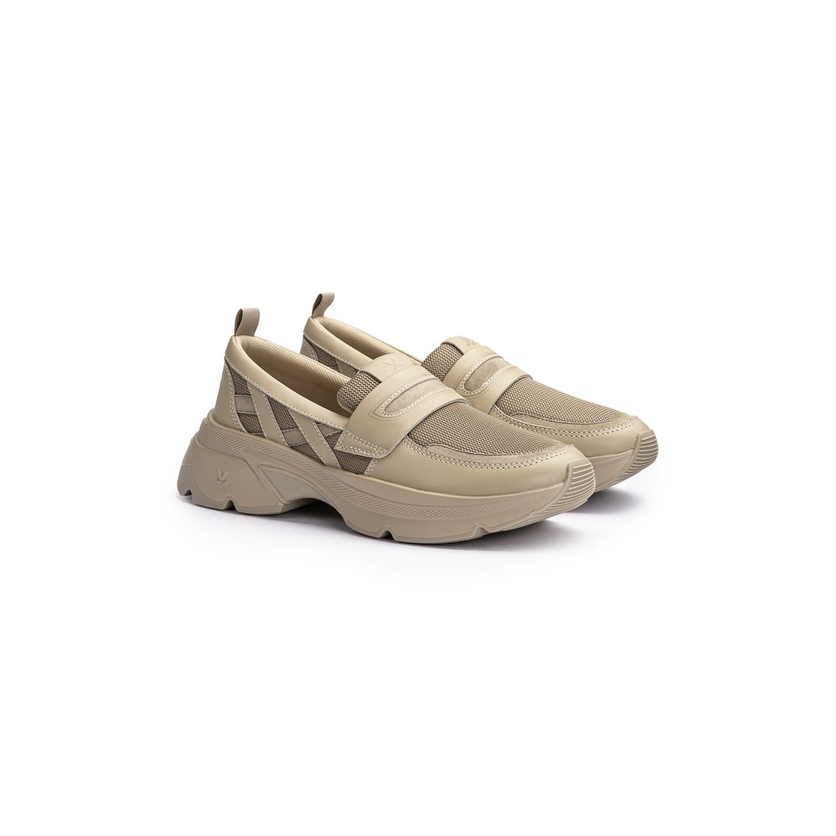 Moderne Mesh Penny-Loafer Sneaker