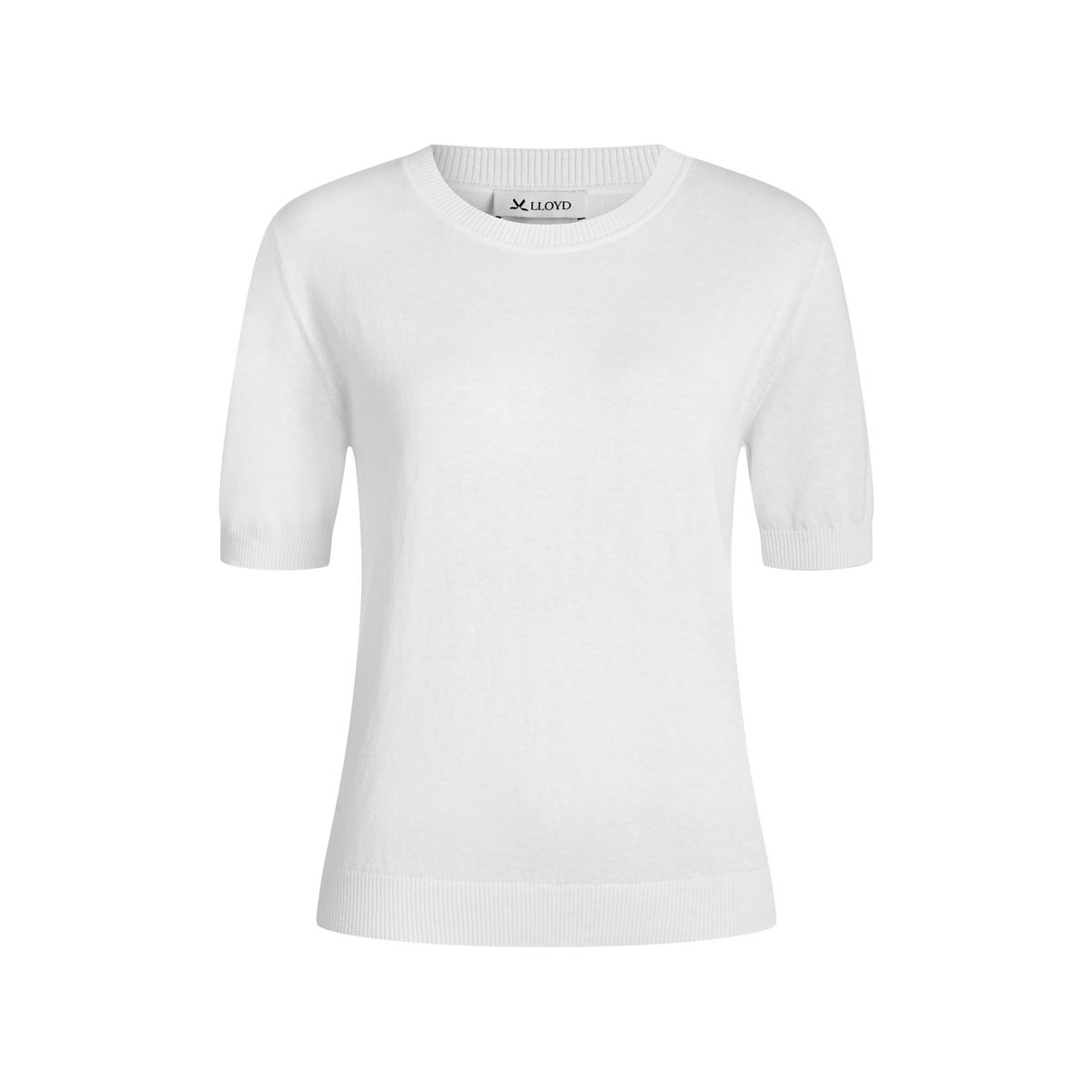 Weiches T-Shirt aus Baumwoll-Kaschmir-Strick