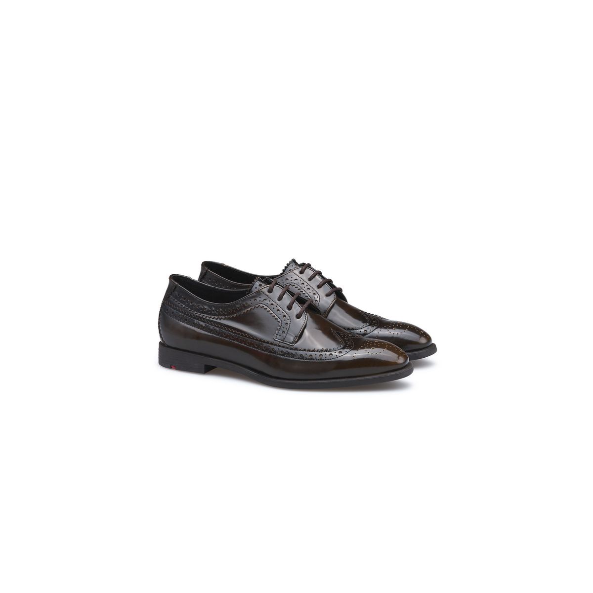 Elegante Brogue-Derbys aus Leder