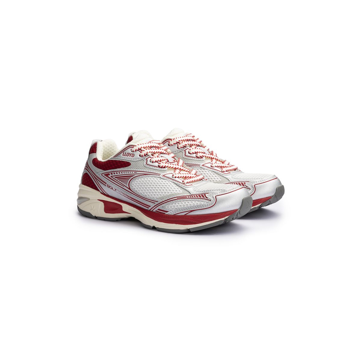 Athletischer Sneaker aus Mesh und Kunstleder