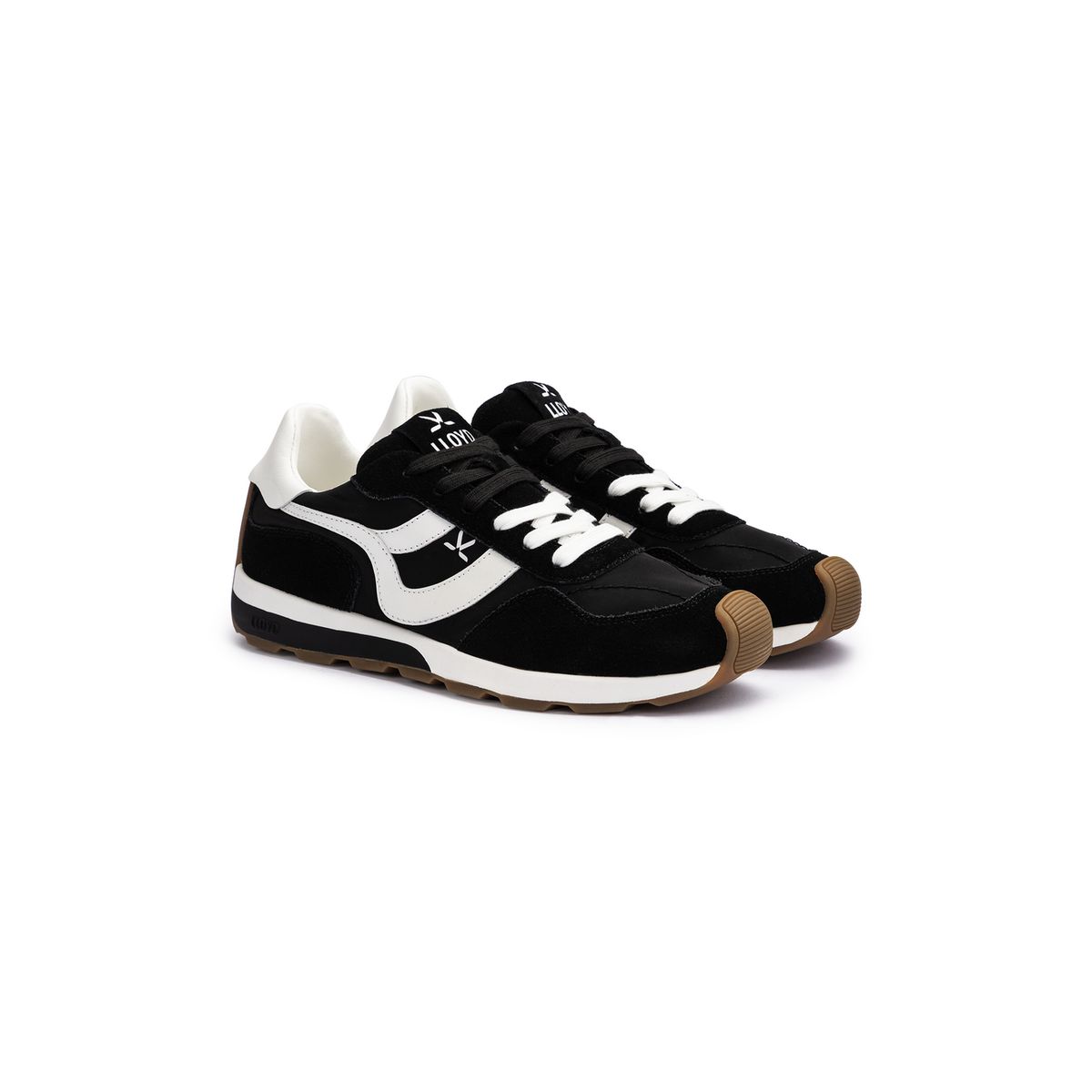 Retro-Sneaker aus Nylon und Leder