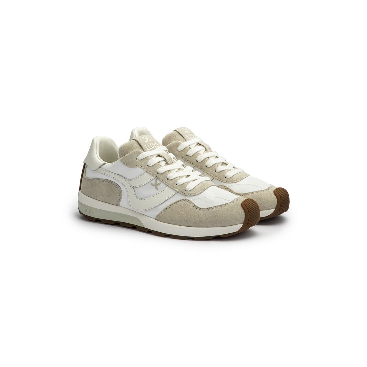 Retro-Sneaker aus Nylon und Leder