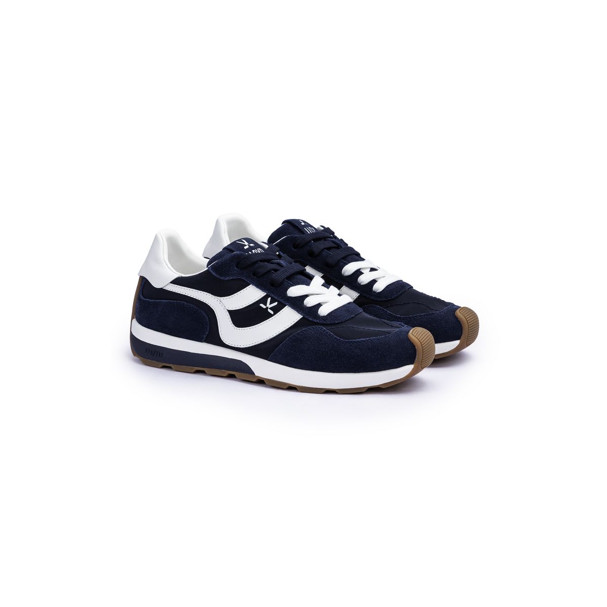 Moderne Nylon und Wildleder Sneaker