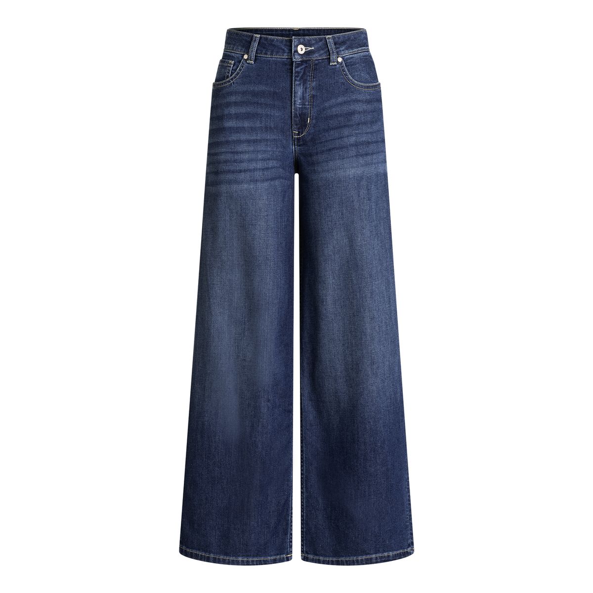 Jeans mit hohem Bund und weitem Bein