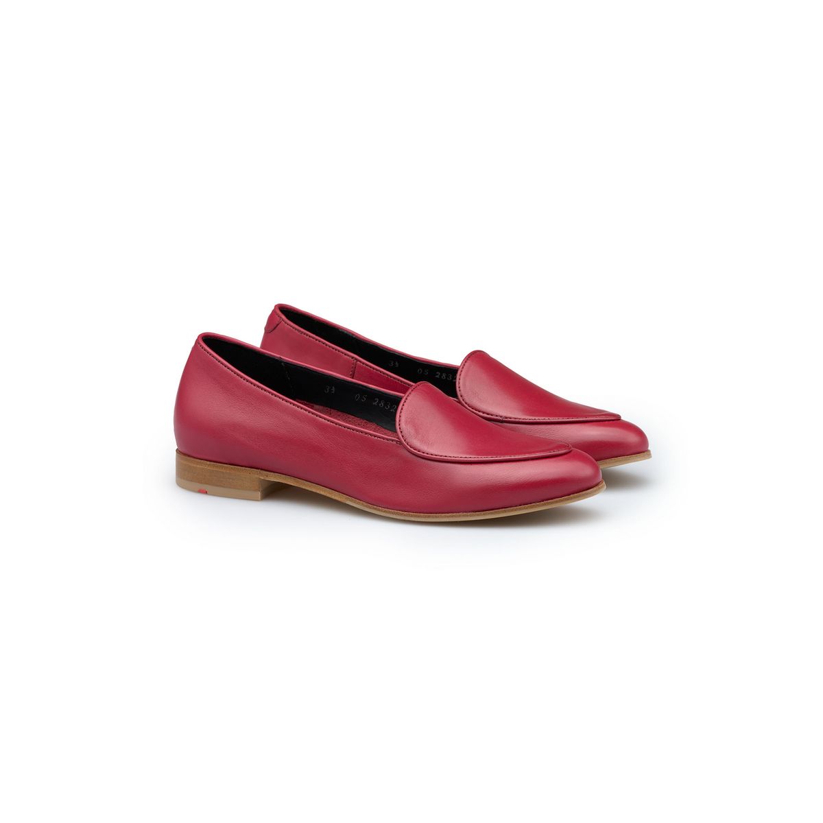 Spitze Slipper aus Glattleder