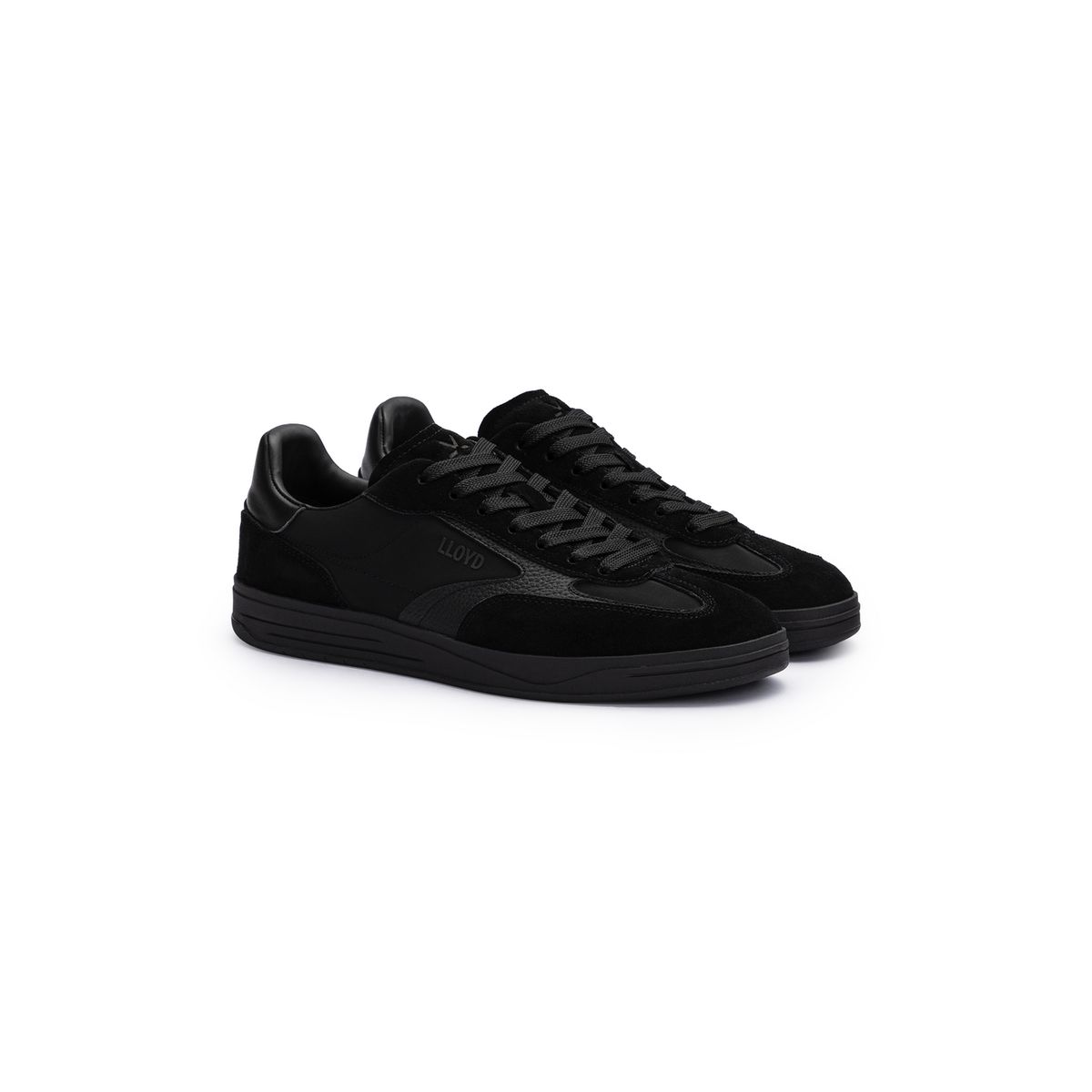 Sneaker aus Leder-Nylon-Mix