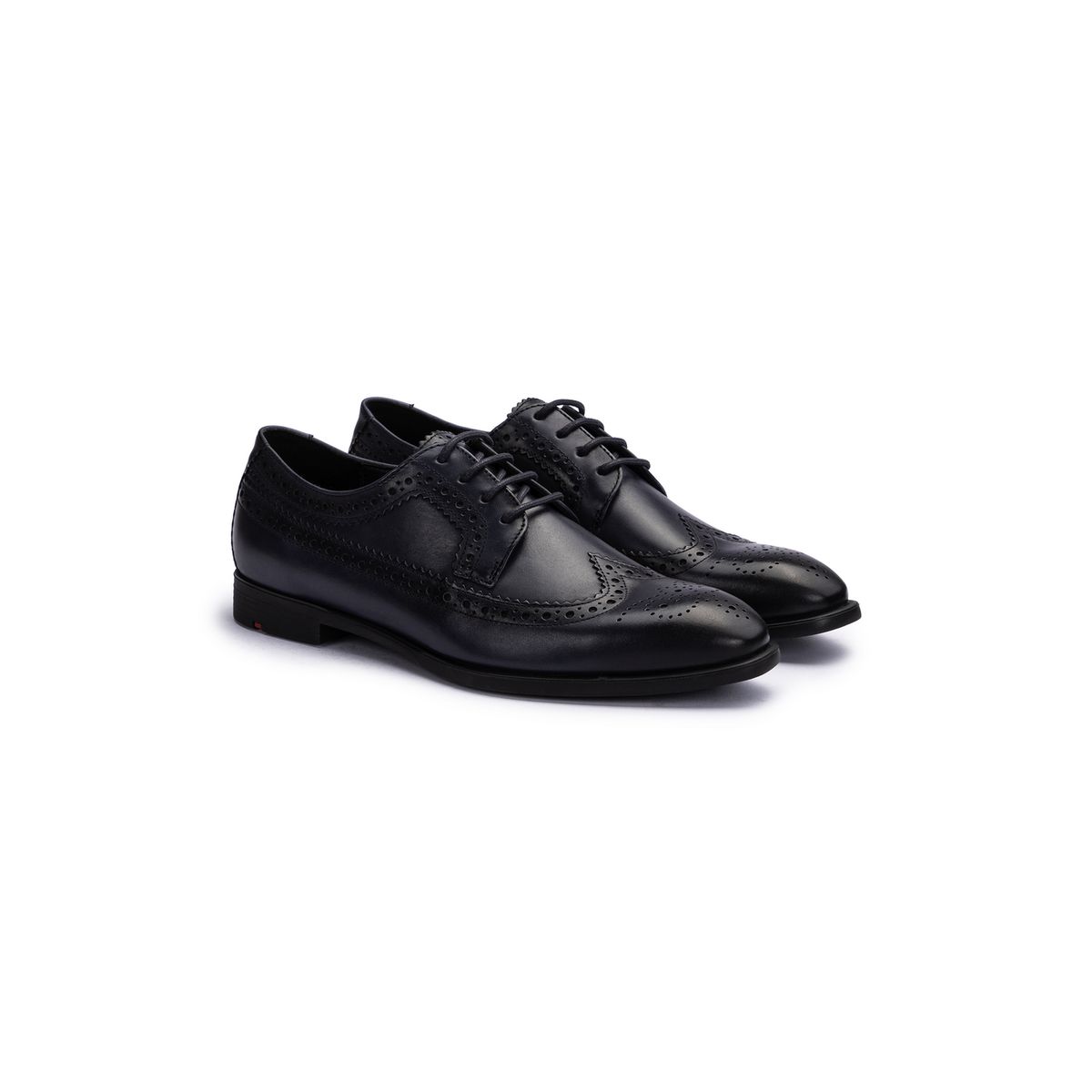 Derby-Schuhe mit Brogue-Verzierung