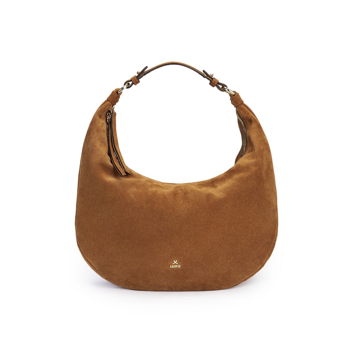 Hobo-Tasche aus geschmeidigem Rauleder