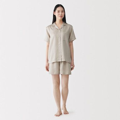 Seidiges Kurz-Pyjama-Set aus Lyocell
