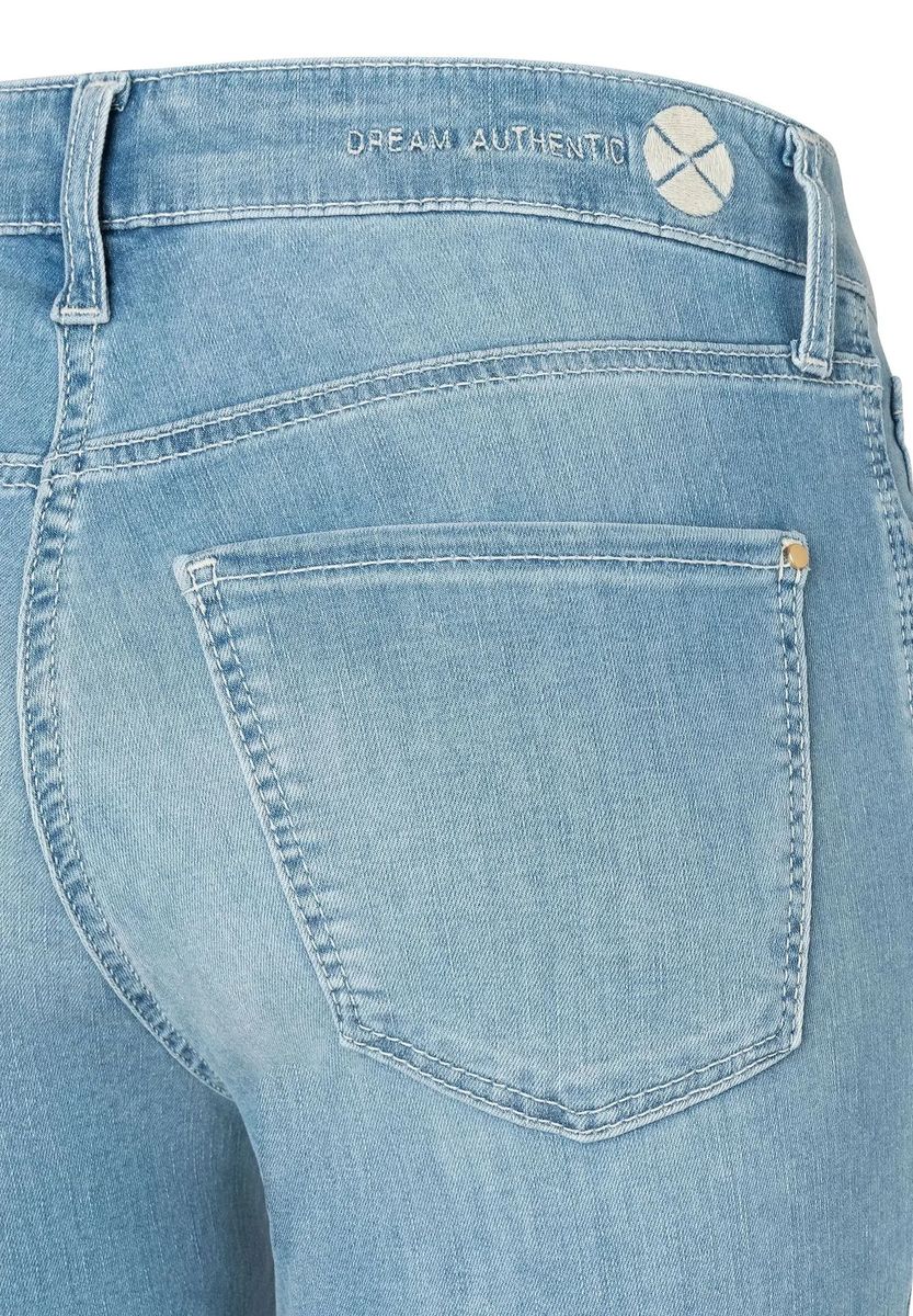 High-Waist Bootcut Jeans im Used-Look