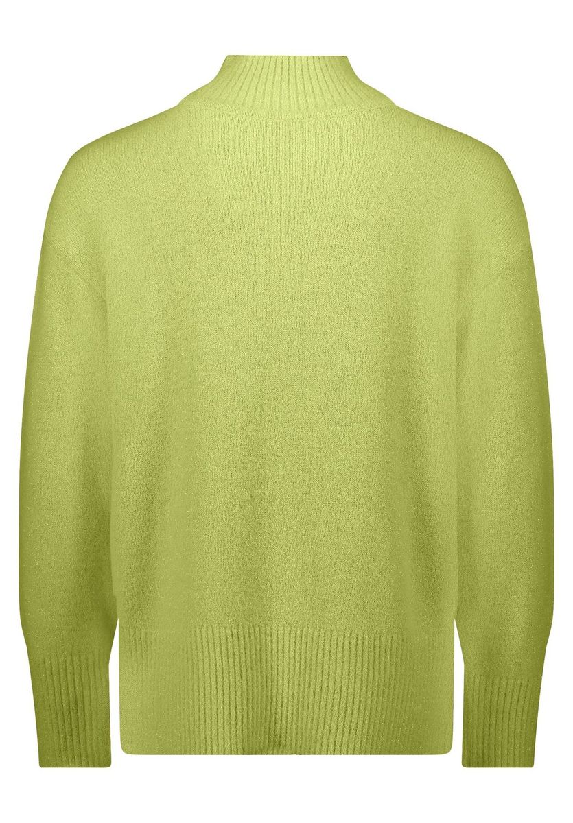 Lockerer Strickpullover mit Stehkragen