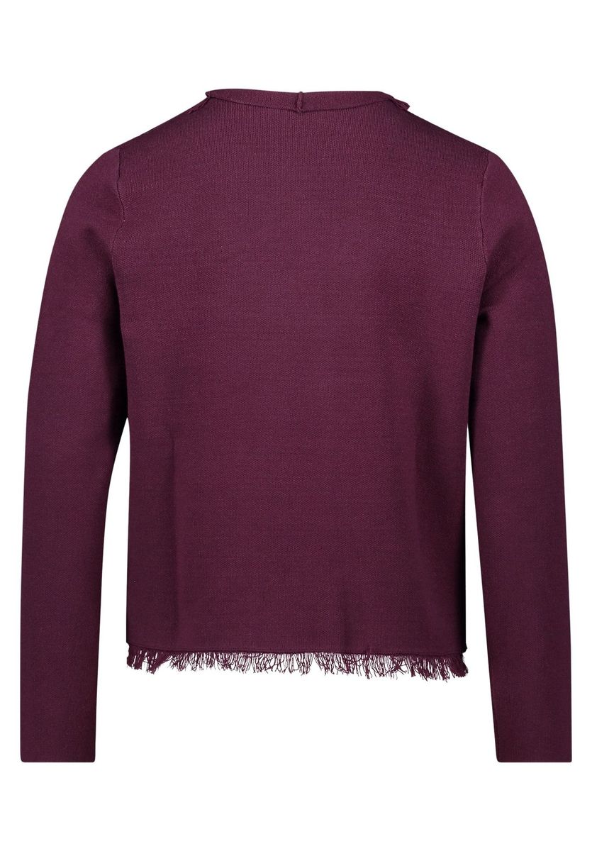 Offener Strickcardigan mit Fransen