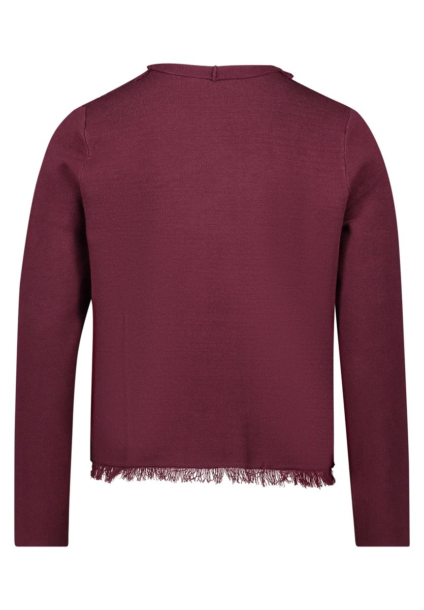 Offener Strickcardigan mit Fransen