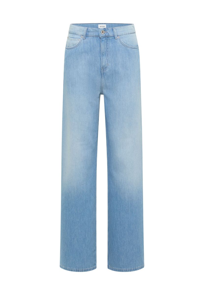 Weit geschnittene Jeans mit hohem Bund