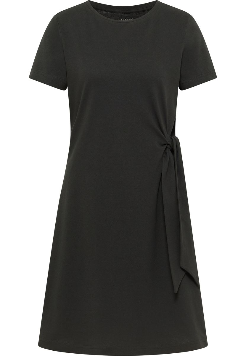 Minimalistisches Midi-Kleid mit Knotendetail