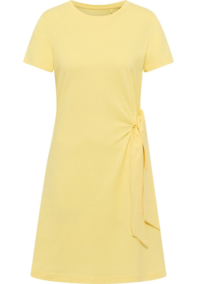 Jerseykleid mit Knotendetail aus Baumwolle
