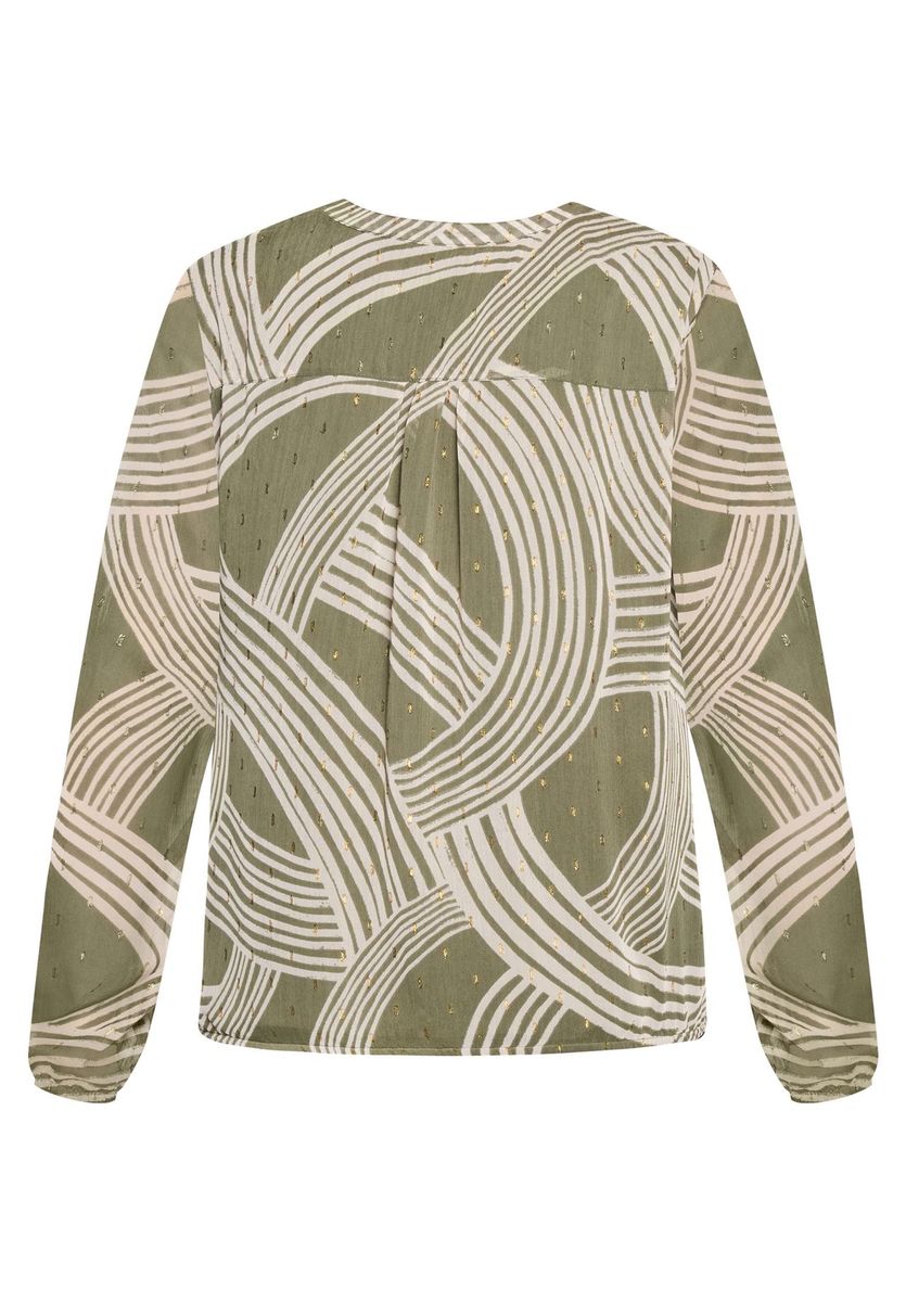 Schlupfbluse mit grafischem Print