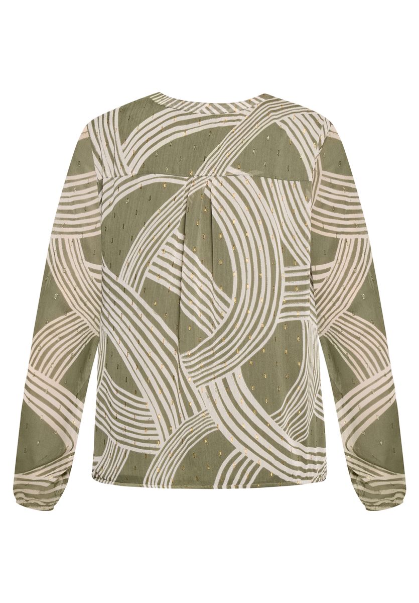 Schlupfbluse mit grafischem Print