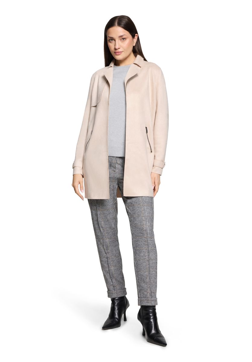 Minimalistische Offene Long-Blazerjacke