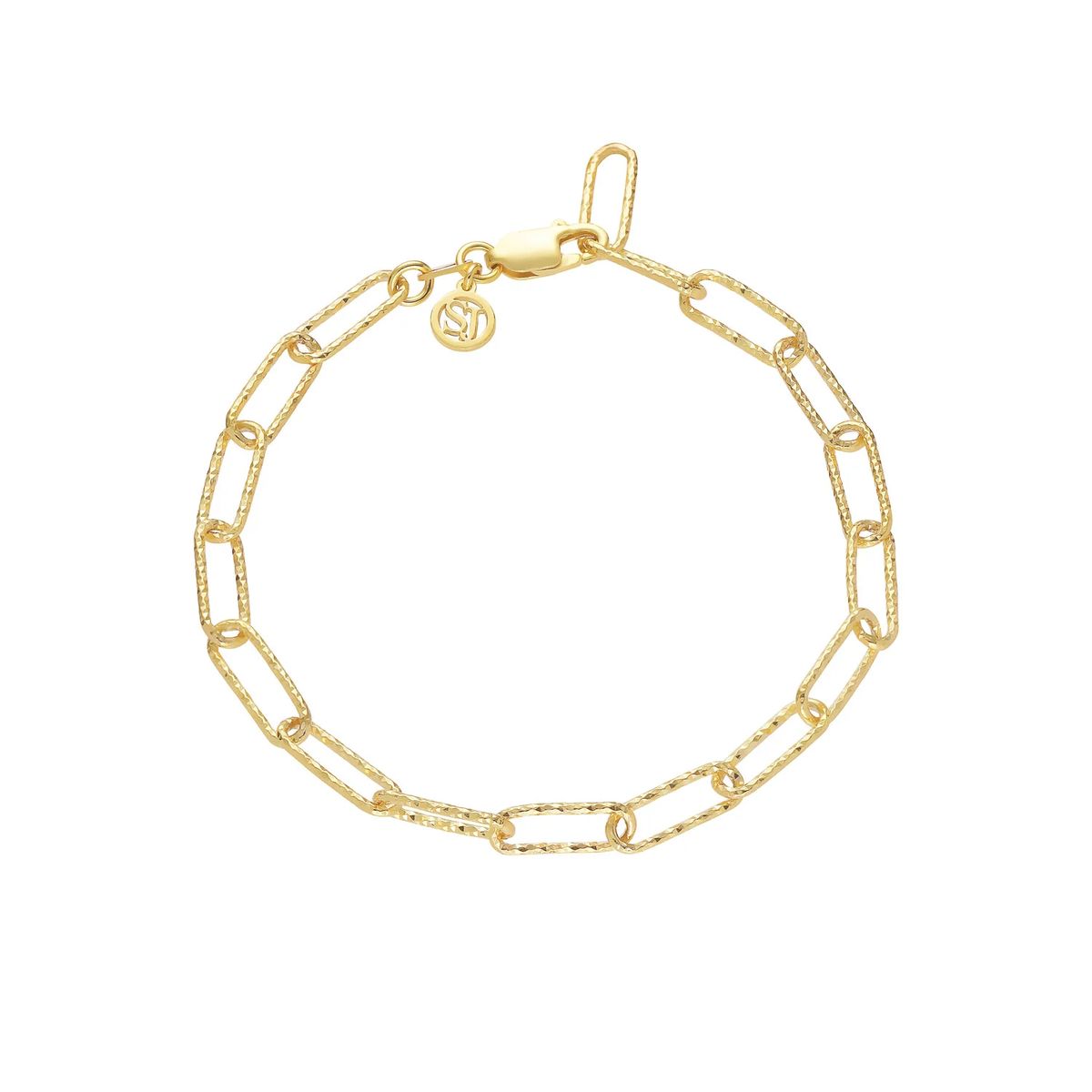Strukturiertes Gliederketten Armband