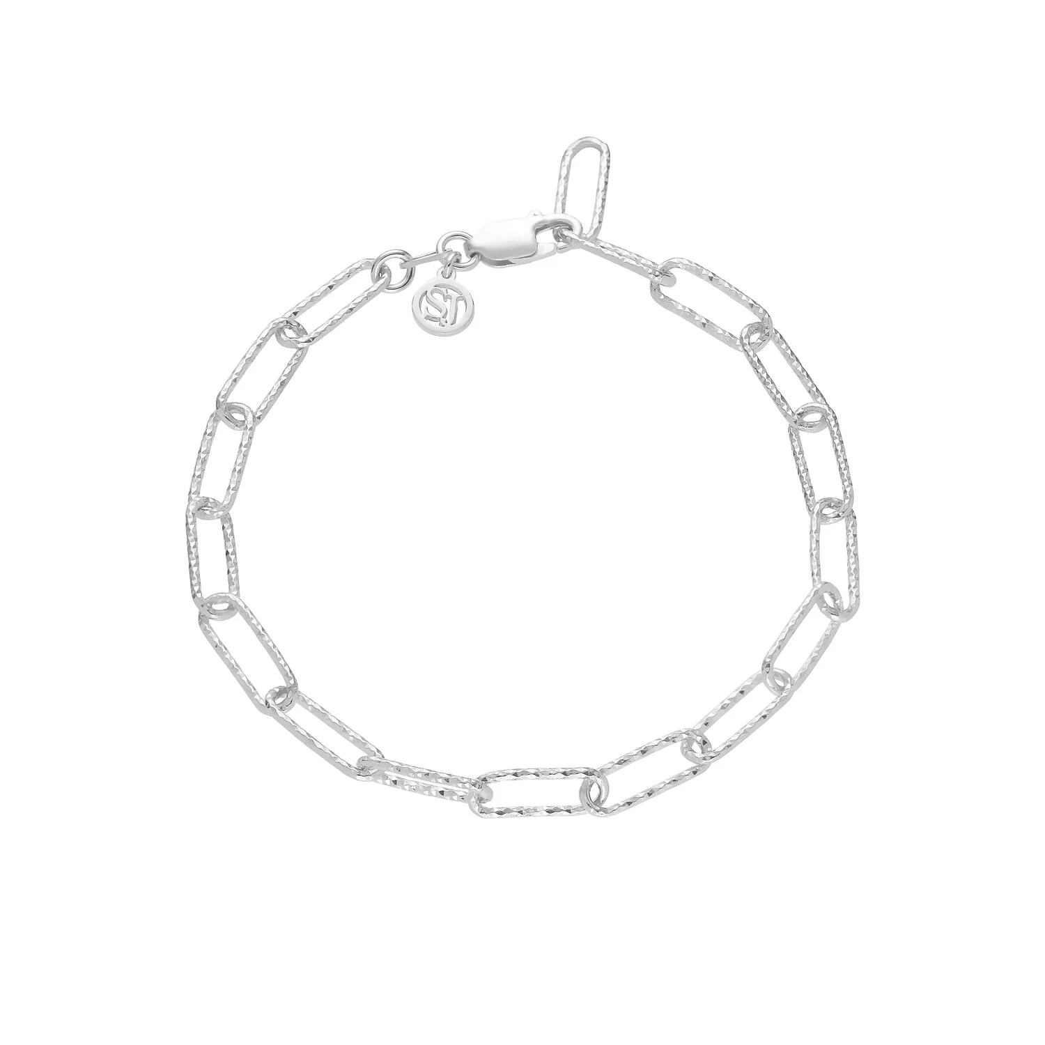 Armband mit texturierten Kettengliedern