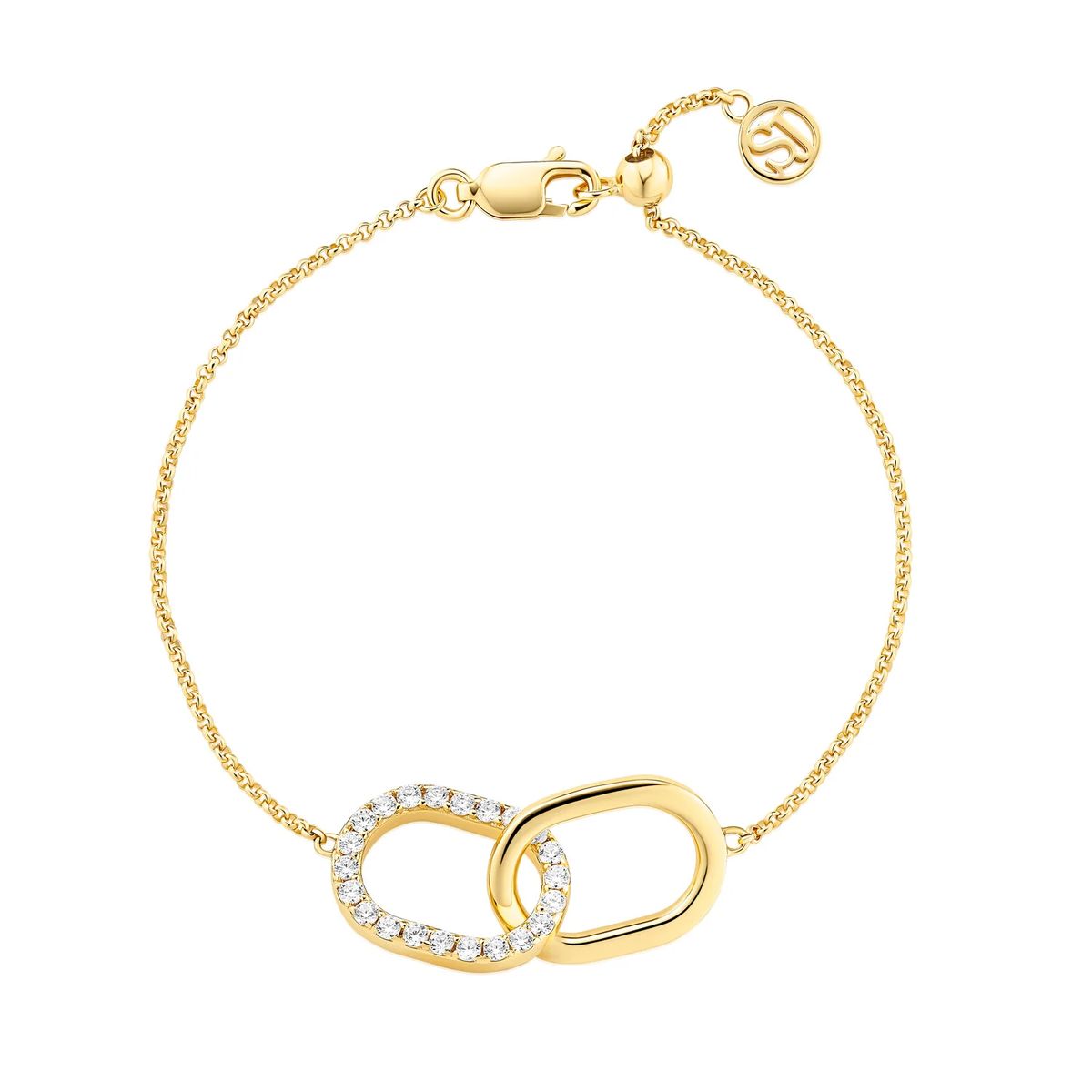 Armband mit ineinandergreifenden ovalen Gliedern