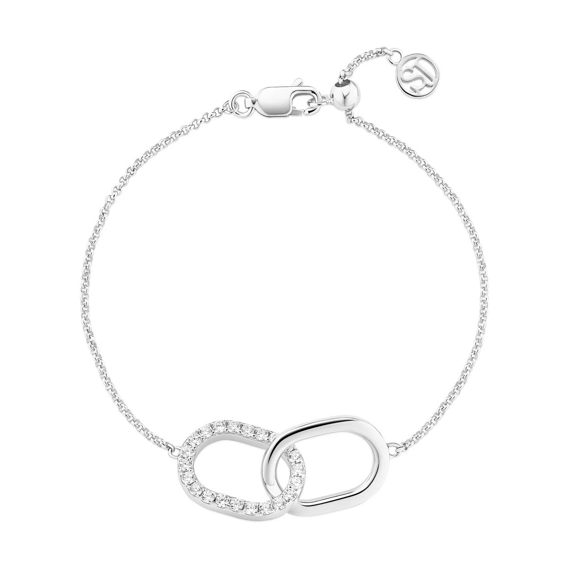 Armband mit ineinandergreifenden ovalen Gliedern