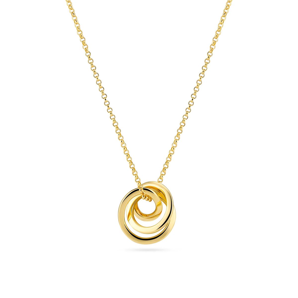 Halskette mit verschlungenen Ringen