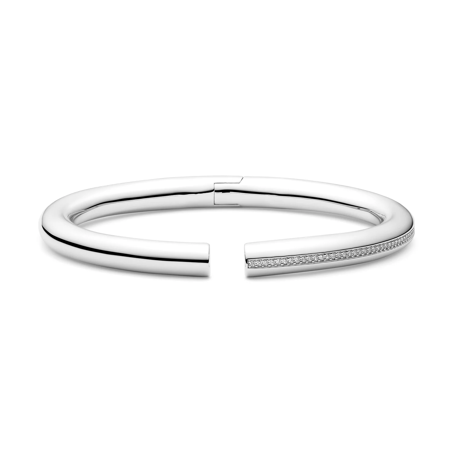 Eleganter Offener Pavé-Armreif