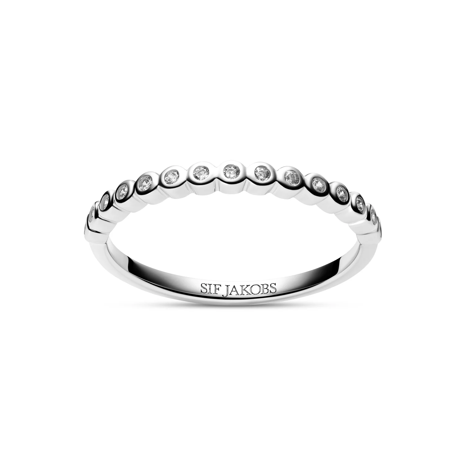 Eternity-Ring mit funkelnden Zargenfassungen