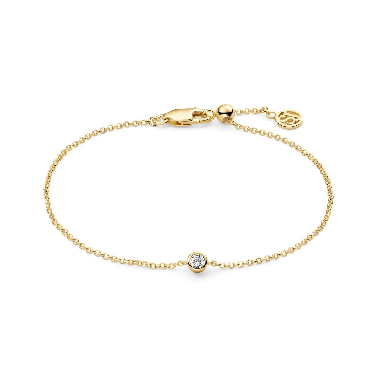 Filigranes Armband mit Zargenfassung