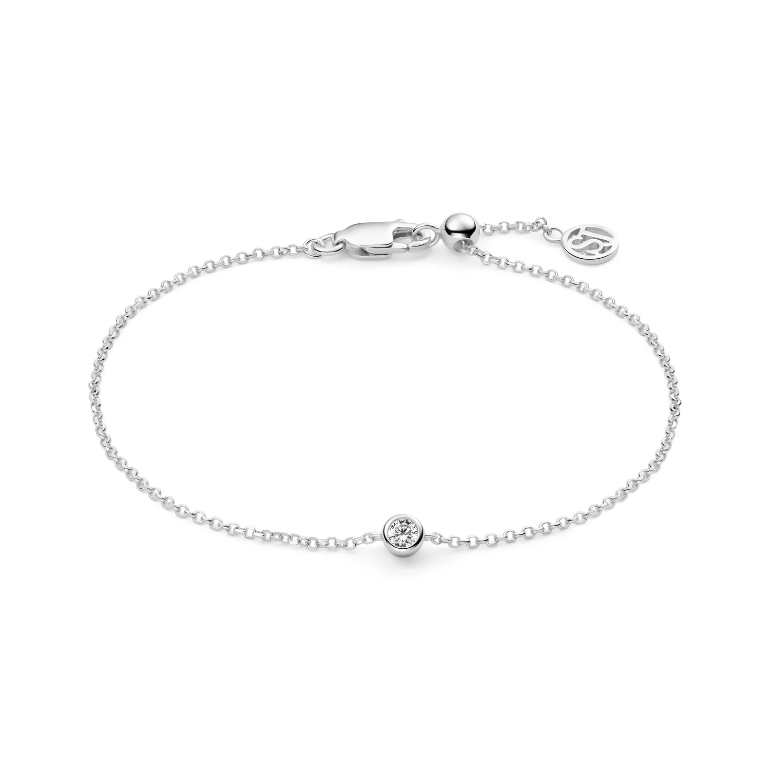 Minimalistisches Armband mit Zargenfassung
