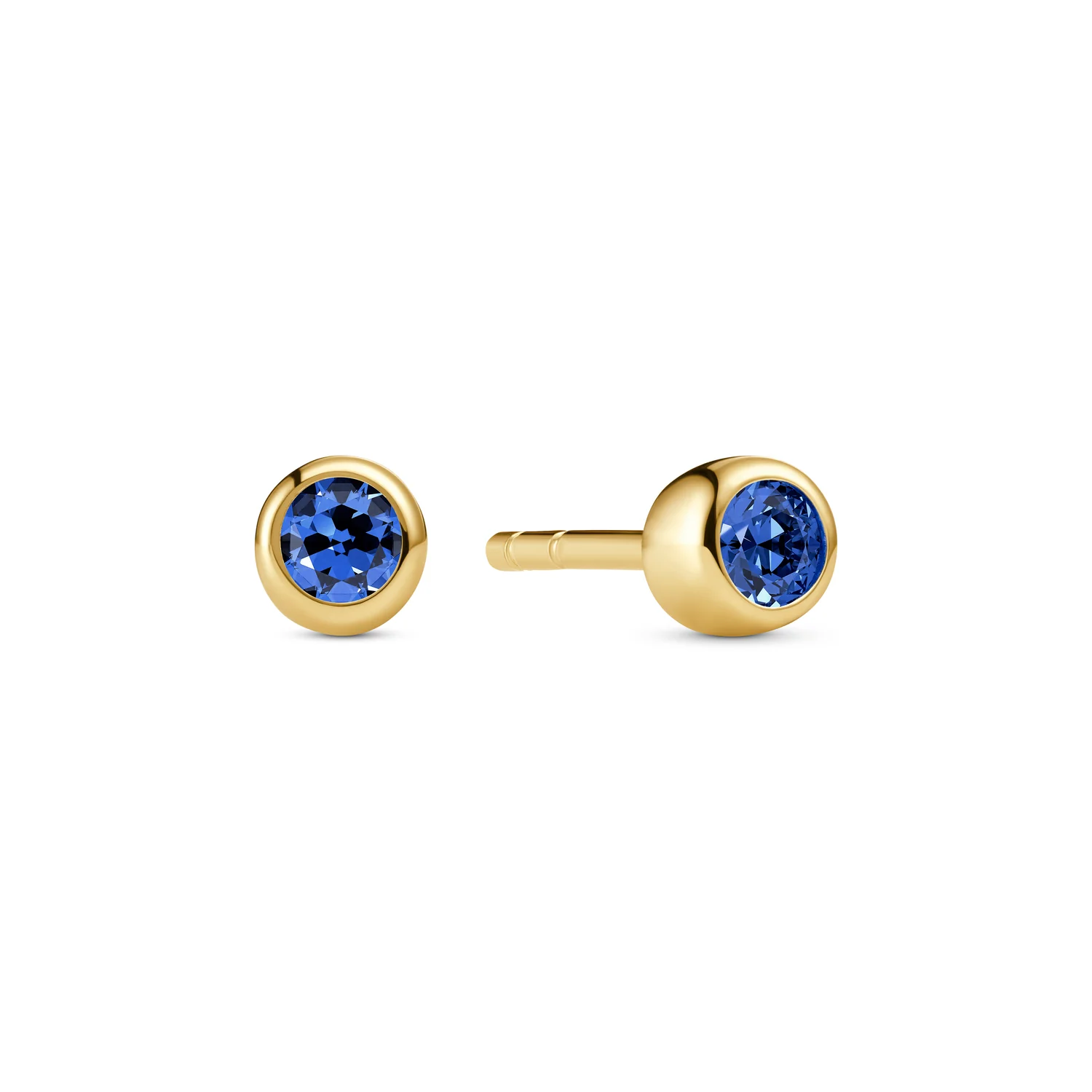 Ohrstecker mit blauem Zirkonia